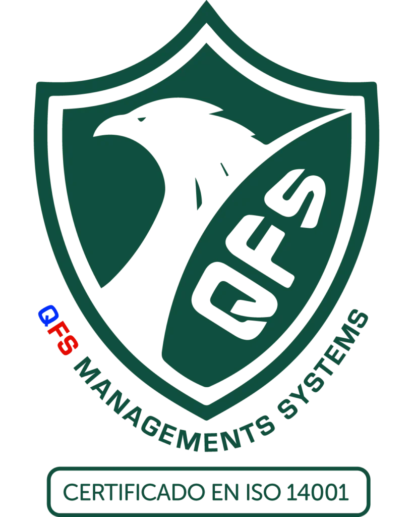 Certificado en Norma ISO 14001: 2015.